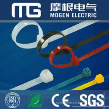 High breaking force Self- locking nylon66 cable ties 4*200mm,zip tie with avarious colors and size ,CE approval